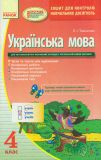 Українська мова. Зошит для контролю навчальних досягнень у 4 класі 2015