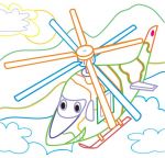 Чарівні розмальовки із секретними візерунками. Літаки та галікоптери. Изображение №3